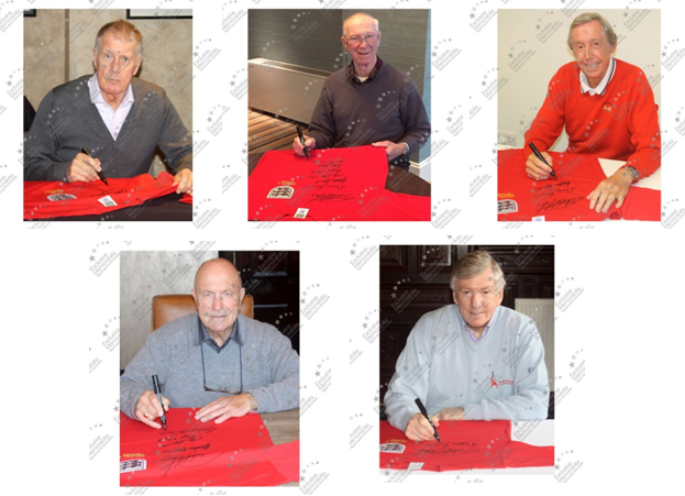 England replica jersey World Cup 1966 5x signed autograph football coa wembley m