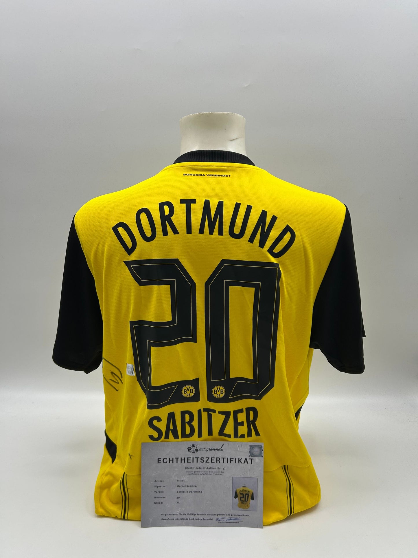 Borussia Dortmund Trikot signiert Marcel Sabitzer Autogramm BVB Puma XL