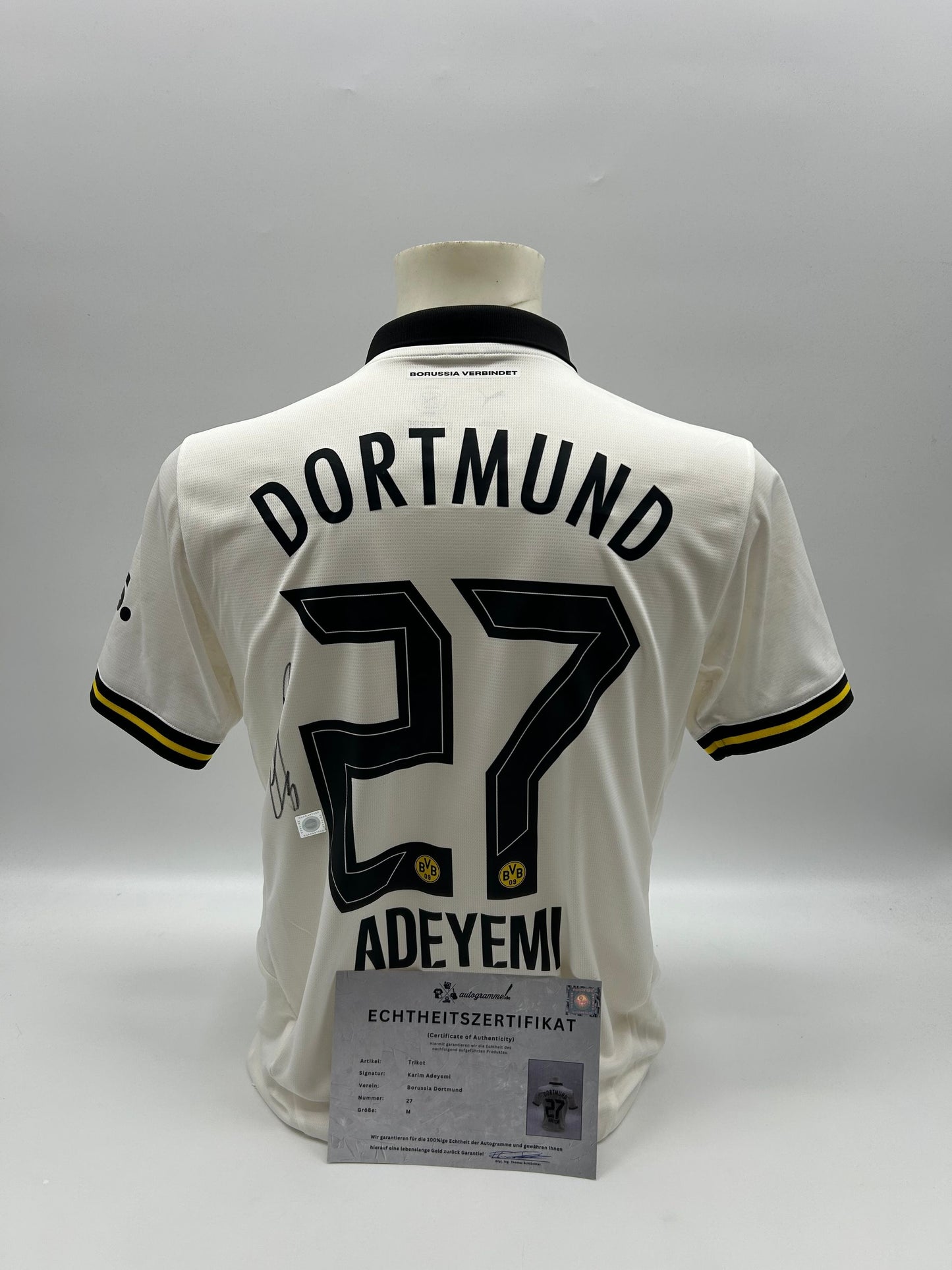 Borussia Dortmund Trikot Karim Adeyemi signiert BVB neu Autogramm Puma M