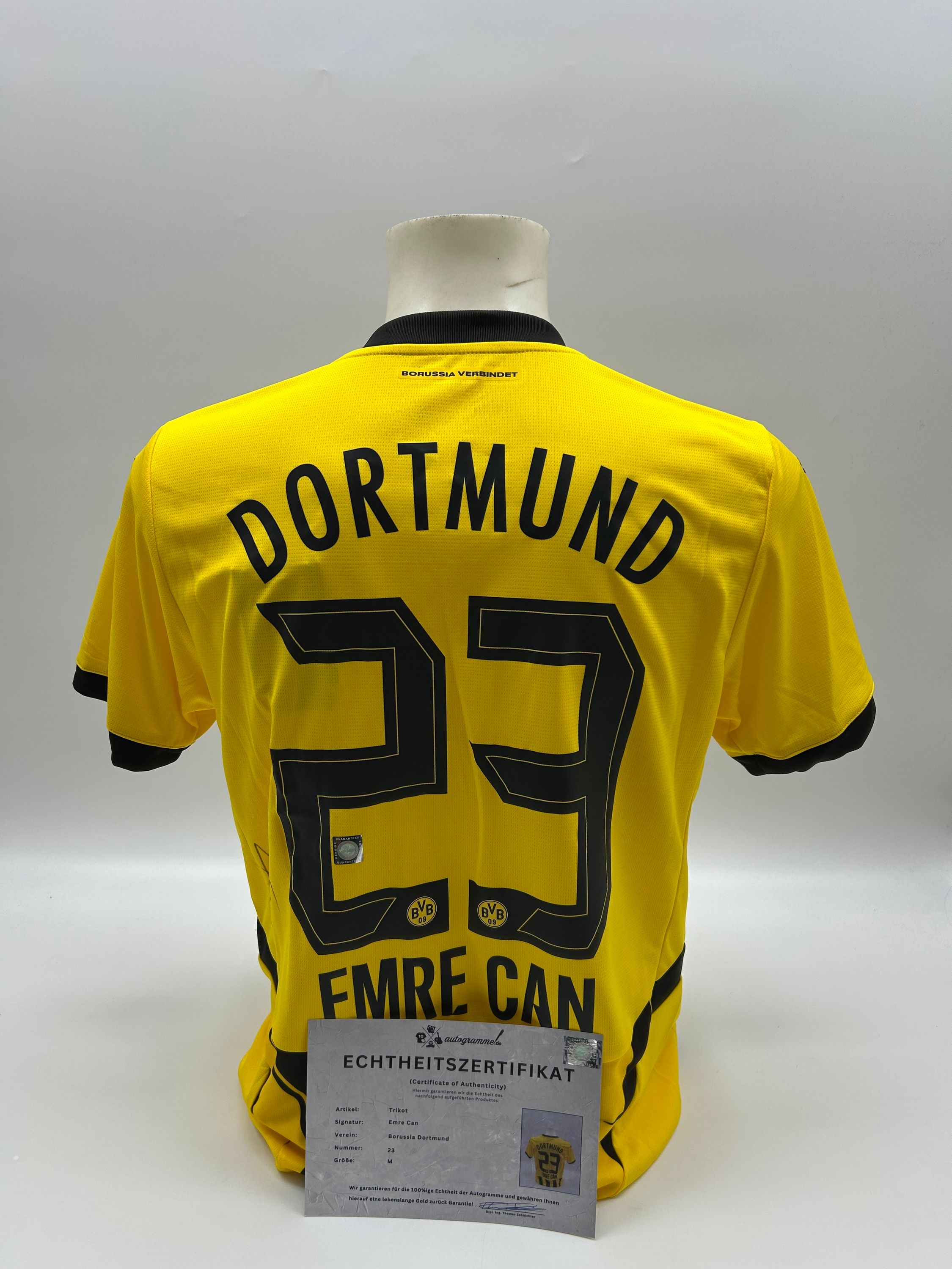 Borussia Dortmund jersey emre can signed BVB autograph Puma M