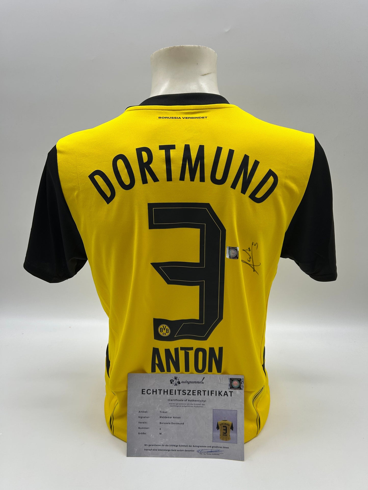 Borussia Dortmund Trikot Waldemar Anton signiert BVB Autogramm Puma M