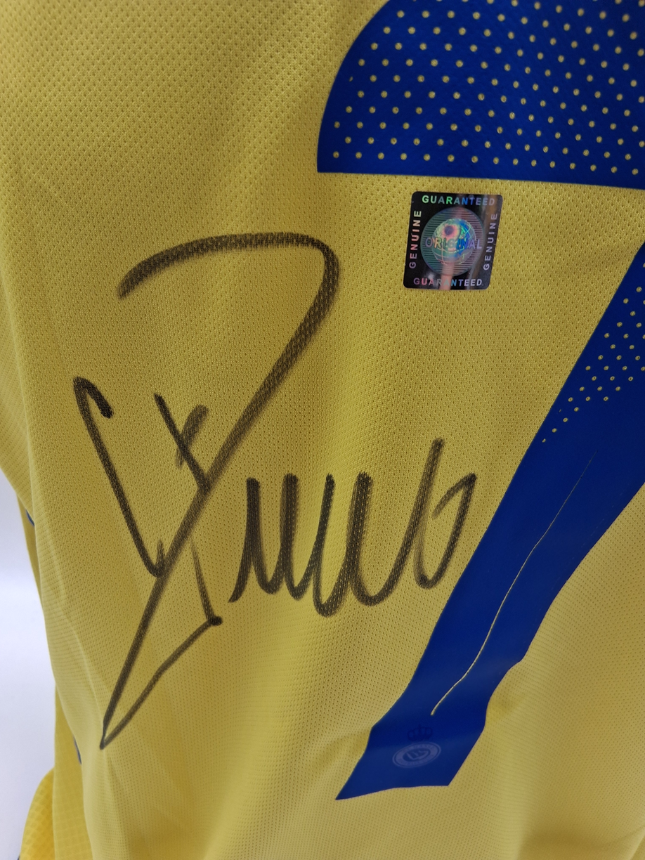 Al Nassr FC Trikot Cristiano Ronaldo signiert Autogramm COA Fußball M