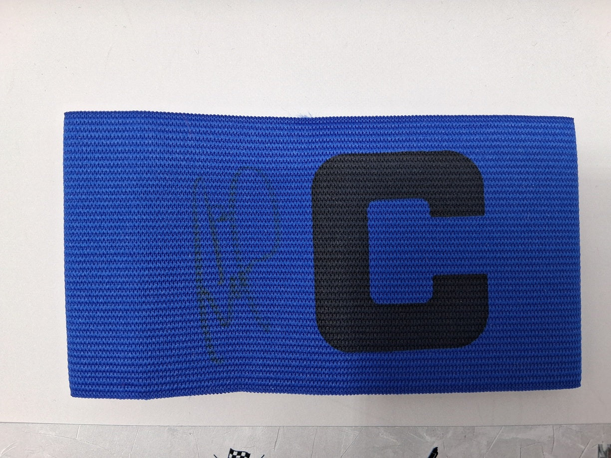 Captain's armband signed by Franck Ribéry in a Bayern Munich football autograph frame