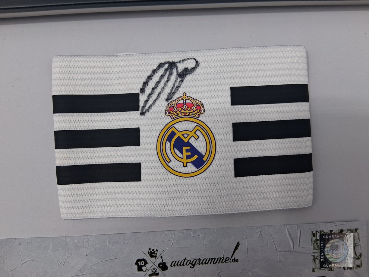 Kapitänsbinde Jude Bellingham signiert im Rahmen Real Madrid Autogramm England