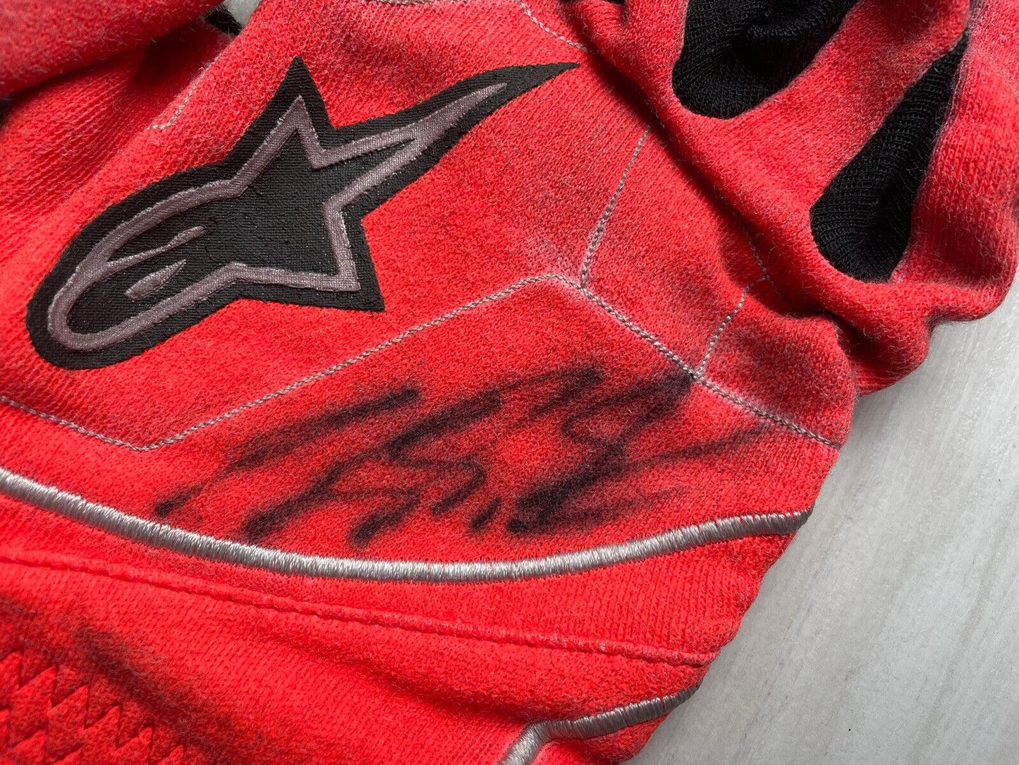 Michael Schumacher Formel 1 original getragene Fahrerhandschuhe signiert Autogramm