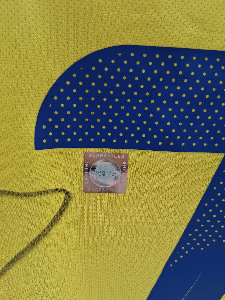 Al Nassr FC Trikot Cristiano Ronaldo signiert Autogramm Fußball COA XL
