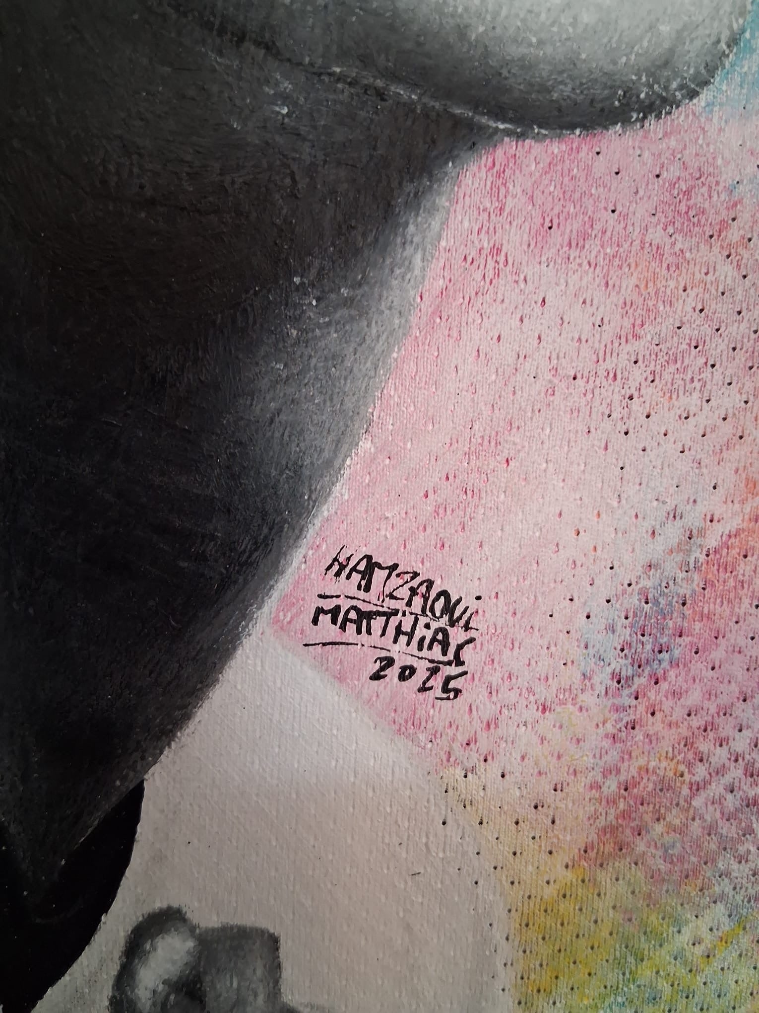 FC Santos jersey portrait Neymar hand painted M