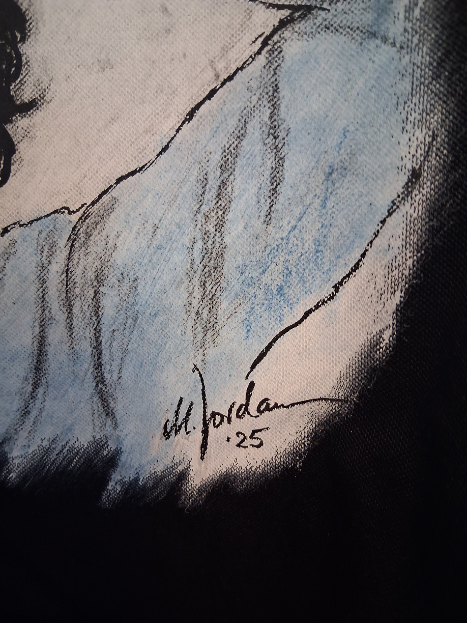 DFB jersey portrait Sepp Maier hand painted and signed in the frame M