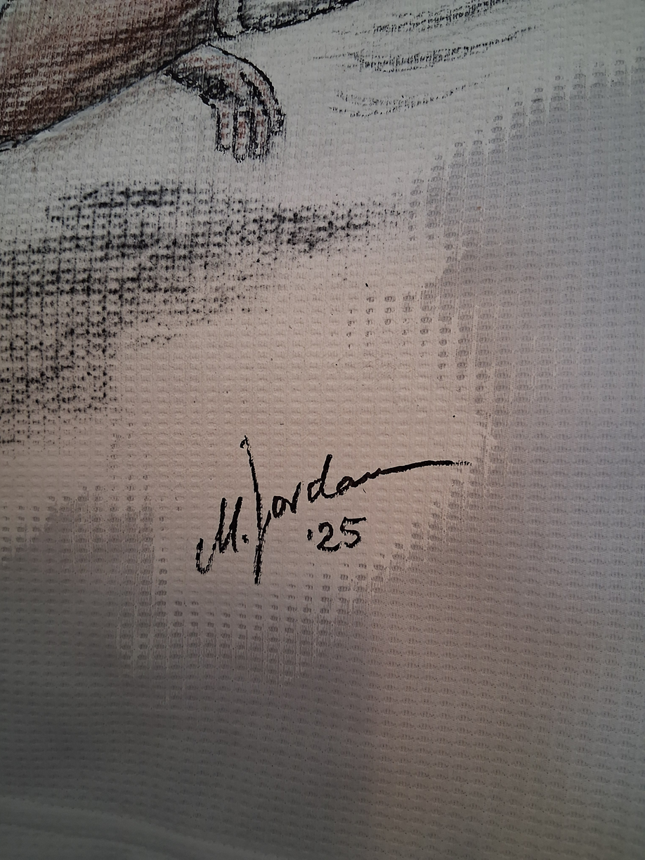 Real Madrid Trikot Portrait Zinedine Zidane handgemalt und signiert adidas 164