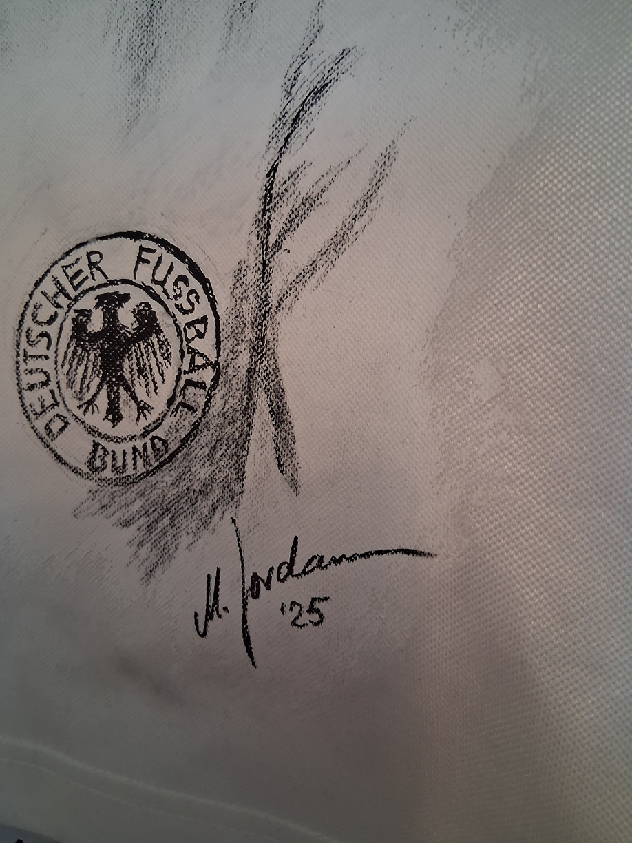 DFB Trikot Portrait Jupp Heynckes handgemalt und signiert S