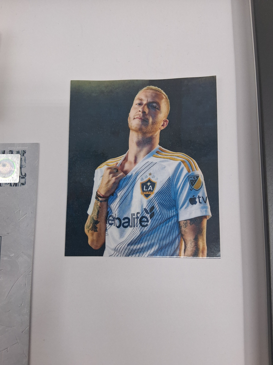Marco Reus captain's armband signed in a frame LA Galaxy autograph COA