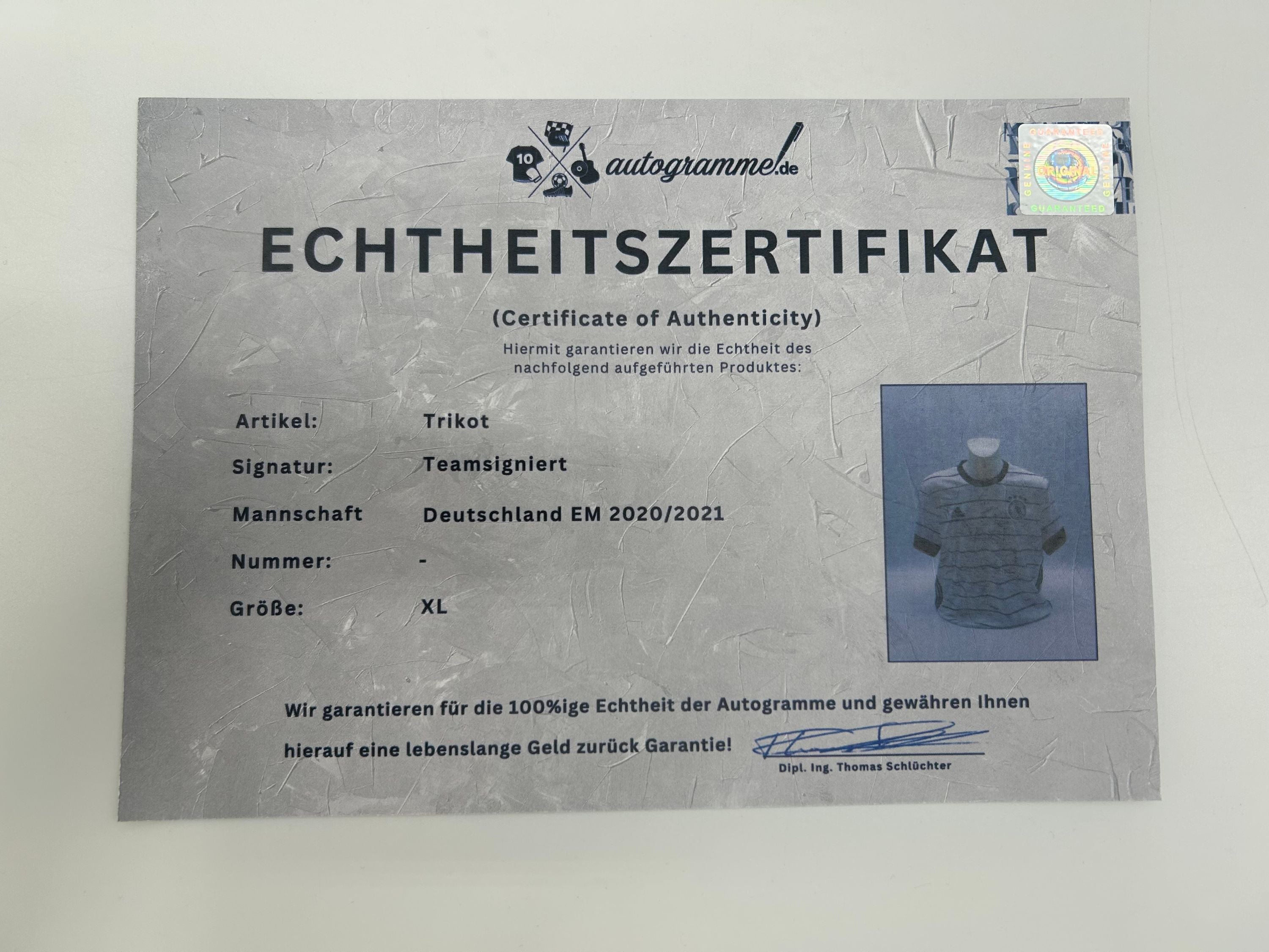 Germany jersey em 2020/2021 team signed DFB football autograph Adidas Coa XL