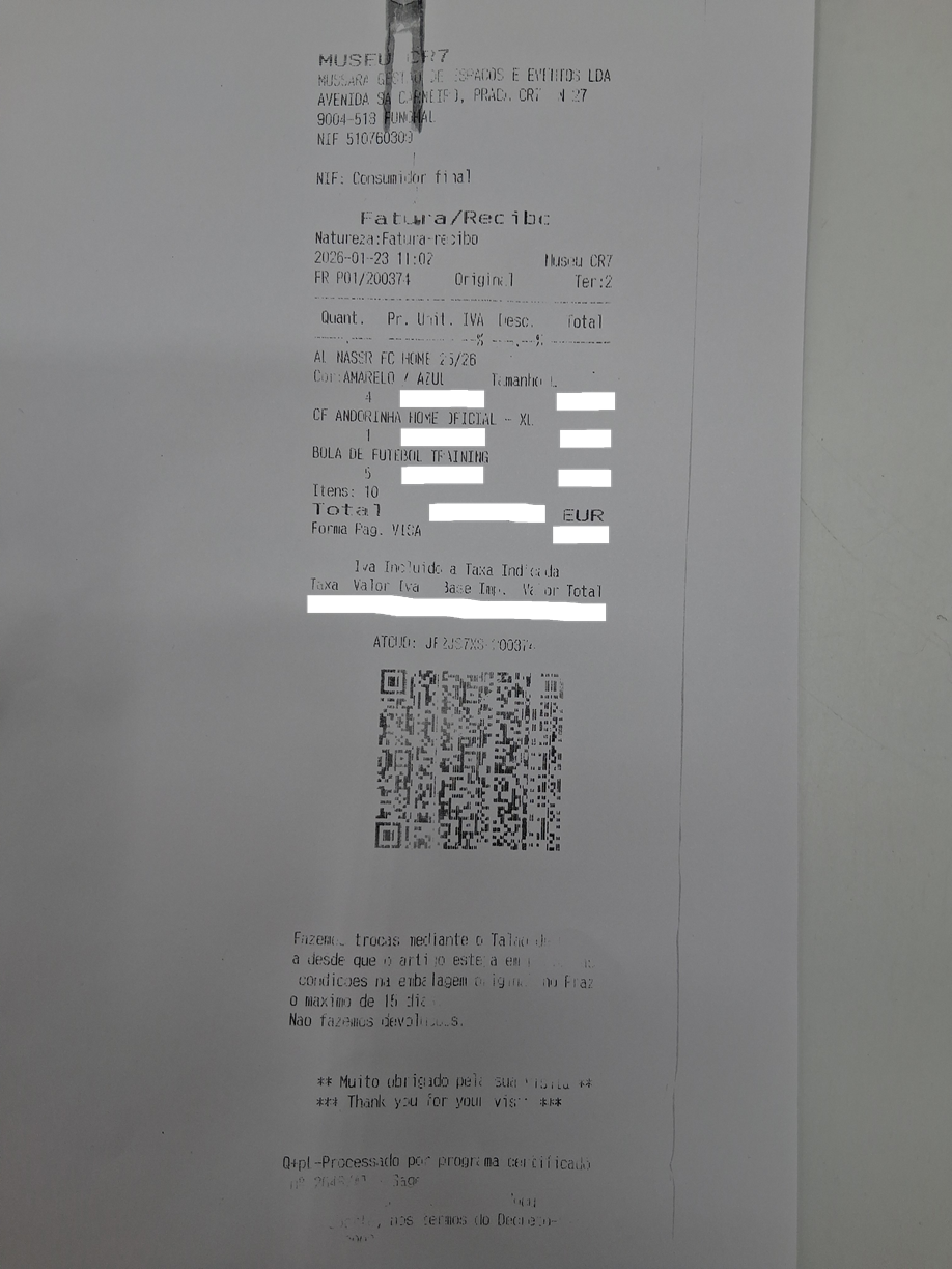 CF Andorinha Trikot Cristiano Ronaldo signiert Autogramm CFA Fußball COA XL