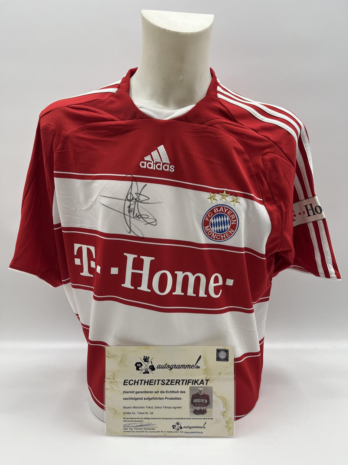 Bayern Munich Trikot Deniz Yilmaz signed Adidas FCB Autogram COA XL