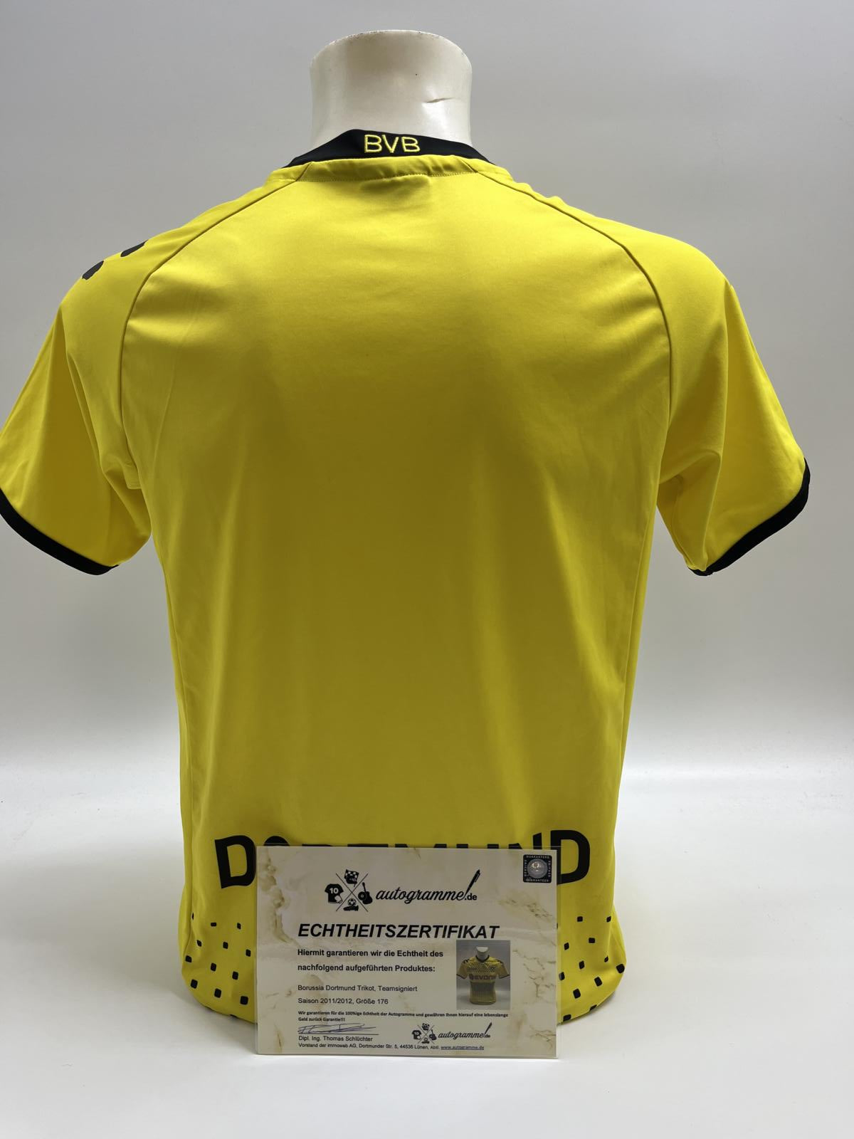 BVB Trikot 2011/2012 Teamsigniert Borussia Dortmund Kappa 176