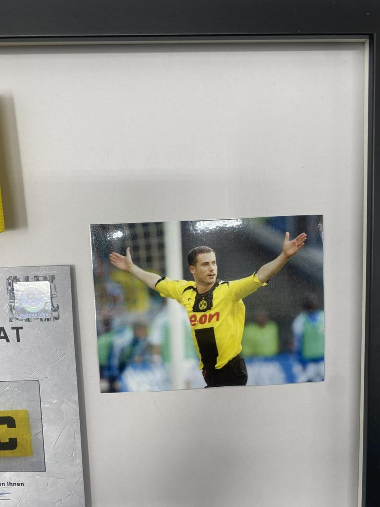 Captain's armband signed by Lars Ricken as part of the Borussia Dortmund COA