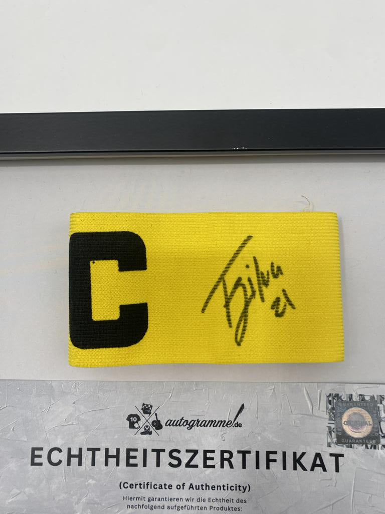Kapitänsbinde Fabio Silva signiert im Rahmen Borussia Dortmund Autogramm COA