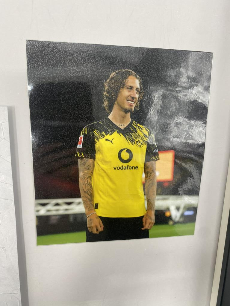 Kapitänsbinde Fabio Silva signiert im Rahmen Borussia Dortmund Autogramm COA