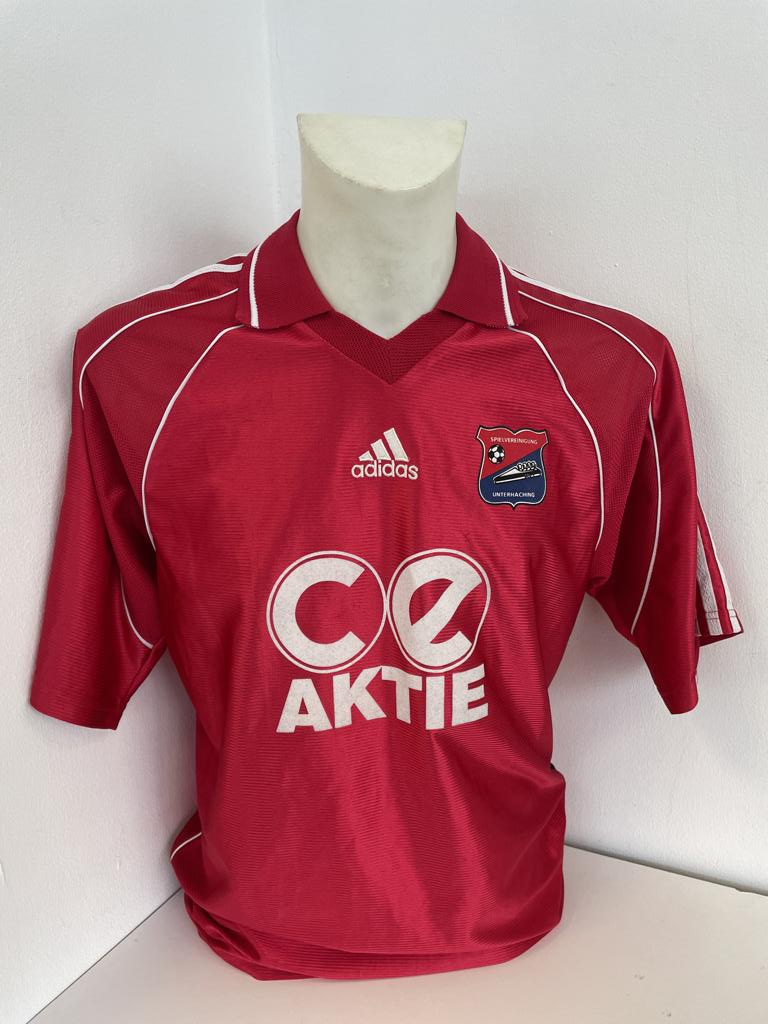 SpVgg Unterhaching Trikot Oliver Straube signiert + Widmung Fußball Bundesliga Adidas S