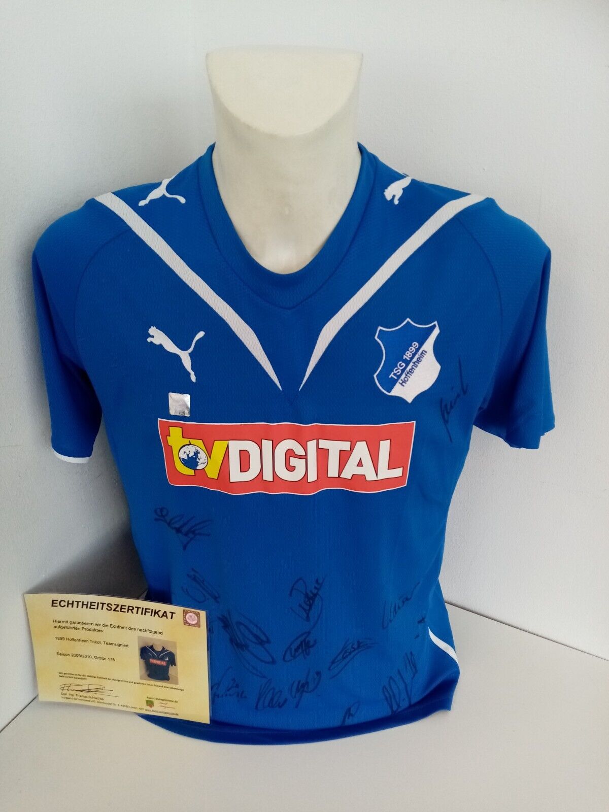 1899 Hoffenheim jersey 09/10 team signed autograph football bundesliga puma 176
