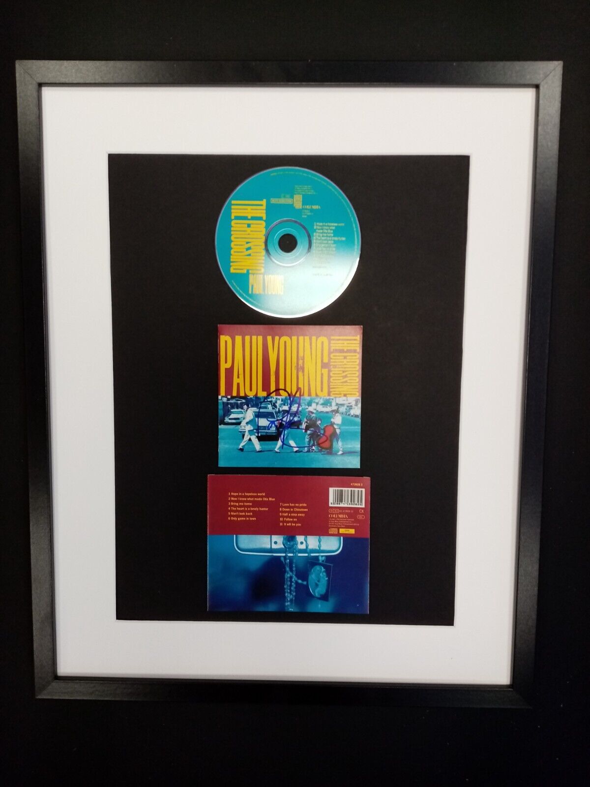 CD Cover Paul Young signed with album as part of autograph Signature Music