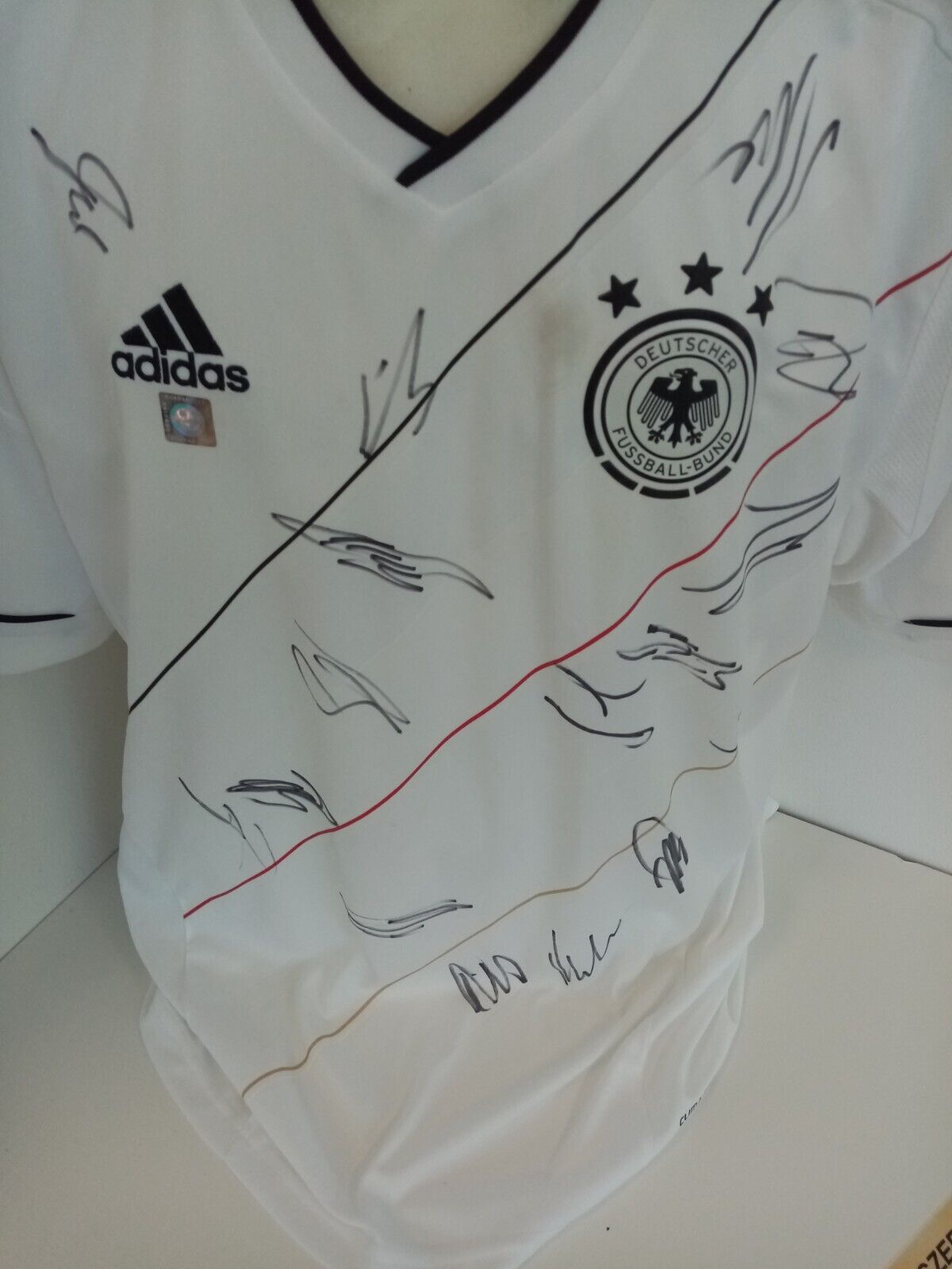 Germany jersey EM 2012 team signed autograph football DFB Euro Adidas Coa XL