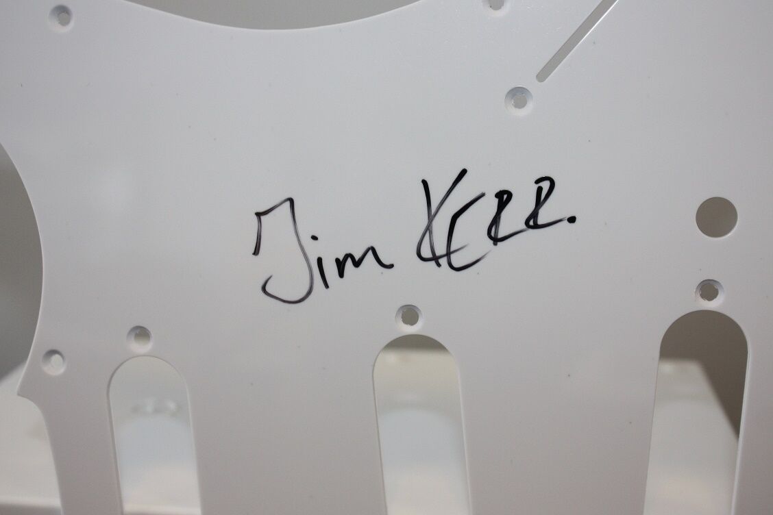 Guitar plate, Jim Kerr signed, simple minds, music, charts, new, unused