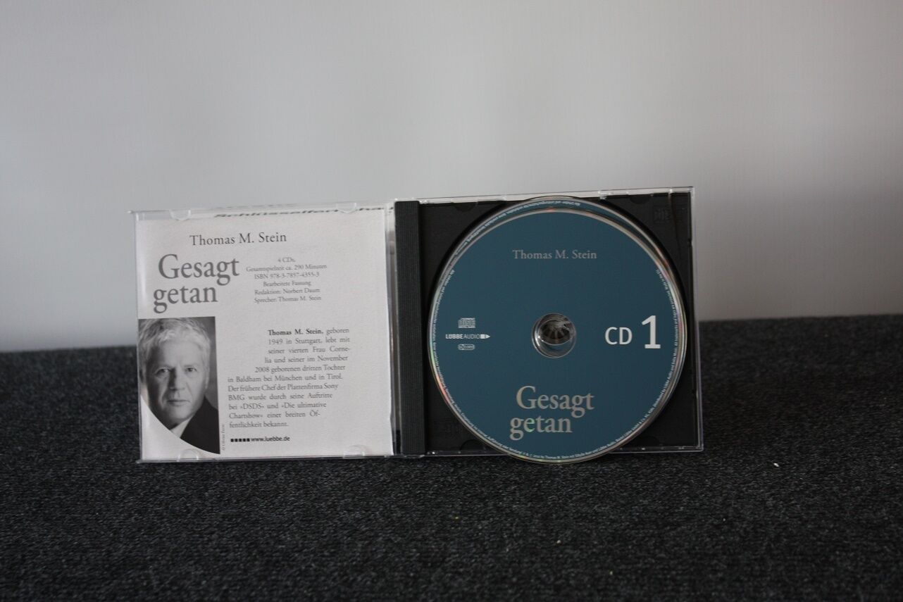 CD, Thomas M. Stein signed, said, music, audiobook, autograph, collect