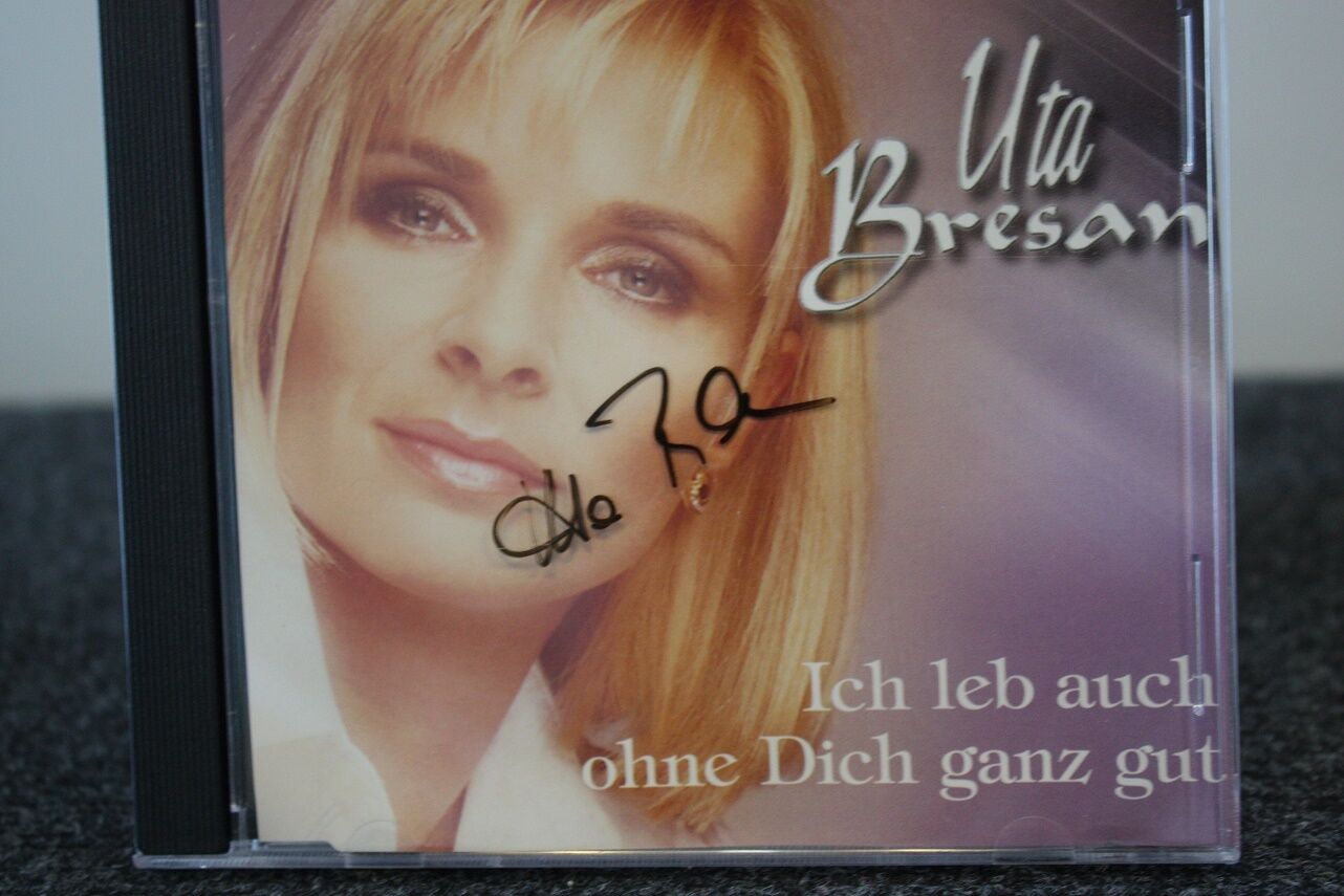 CD, Uta Bresan signiert, Ich leb auch ohne dich ganz gut, Musik, Autogramm, Song