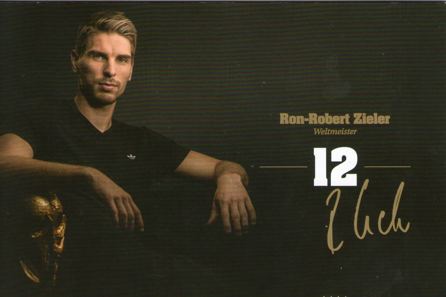 Limited, limited edition DFB autograph card! Ron-Robert Zieler !! Rare !!, gold