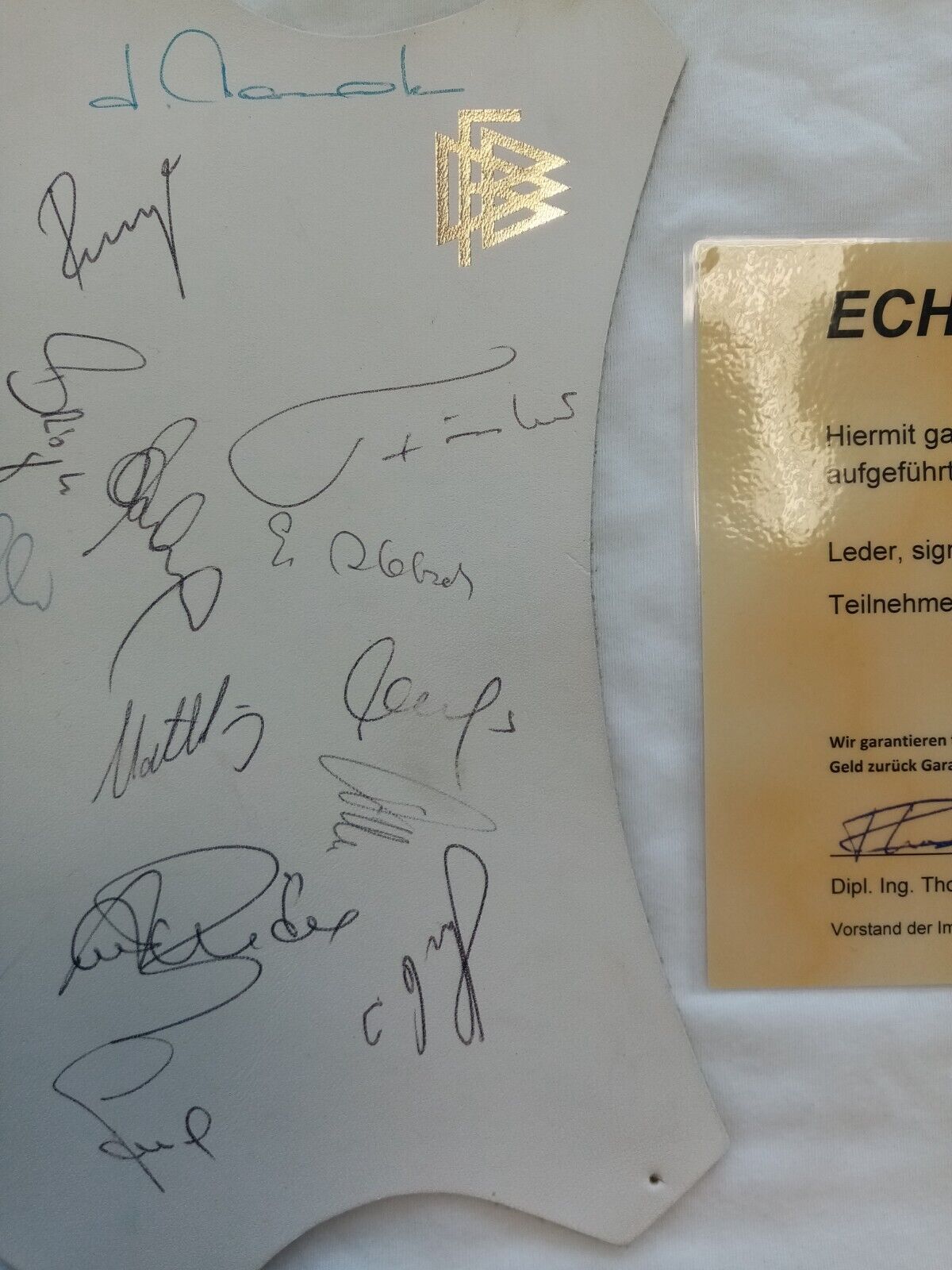 DFB leather World Cup 1982 signed in the context + shirt Spain Germany adidas coa m