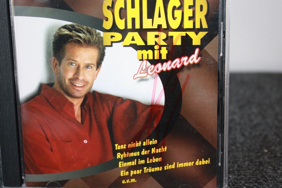 CD, Leonard signed, hit party with Leonard, music, German, sing Schlager