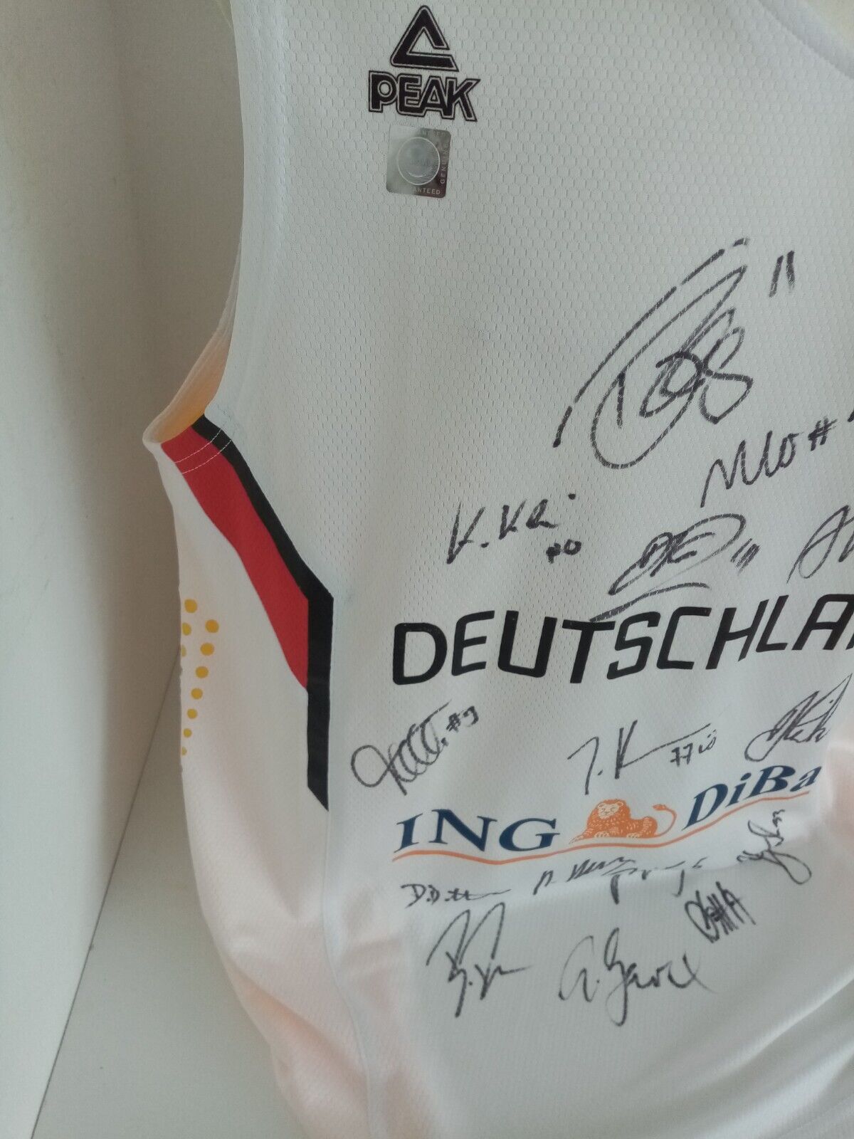 Deutschland Basketball Trikot EM 2015 Teamsigniert Neu Dirk Nowitzki DBB NBA XL