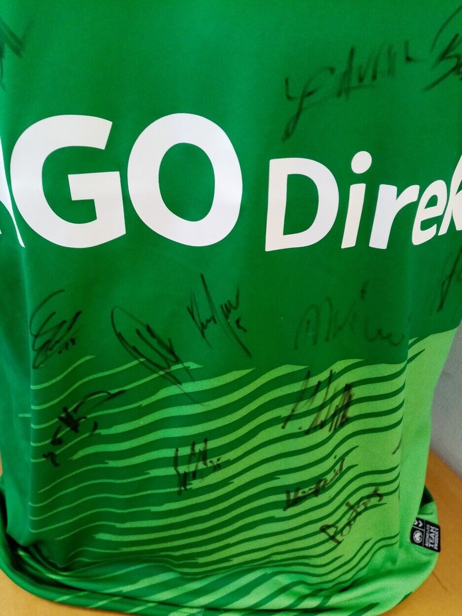 Greuther Fürth Trikot 2016/2017 team signed autograph football bumblebee size S