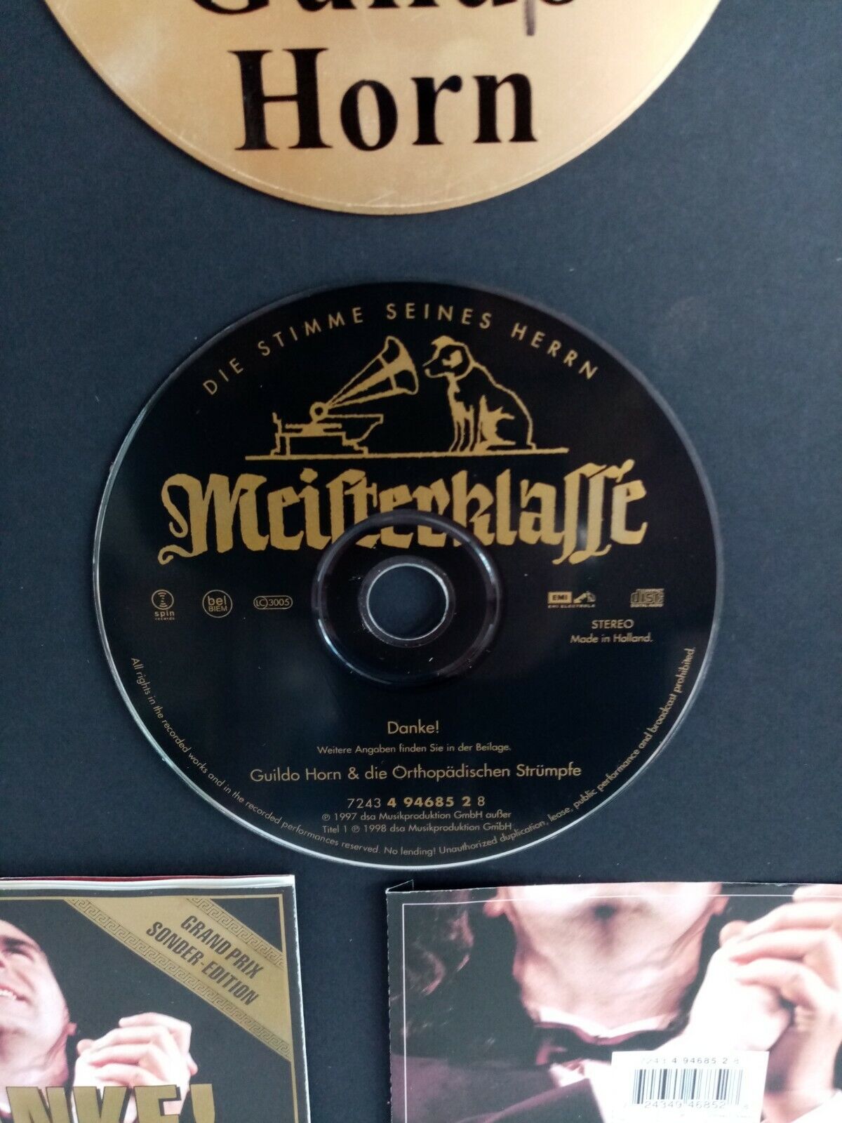 CD / Rohling Guildo Horn signiert mit Album im Rahmen Autogramm Musik Schlager
