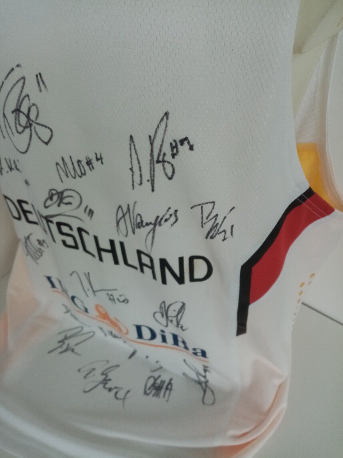 Deutschland Basketball Trikot EM 2015 Teamsigniert Neu Dirk Nowitzki DBB NBA XL