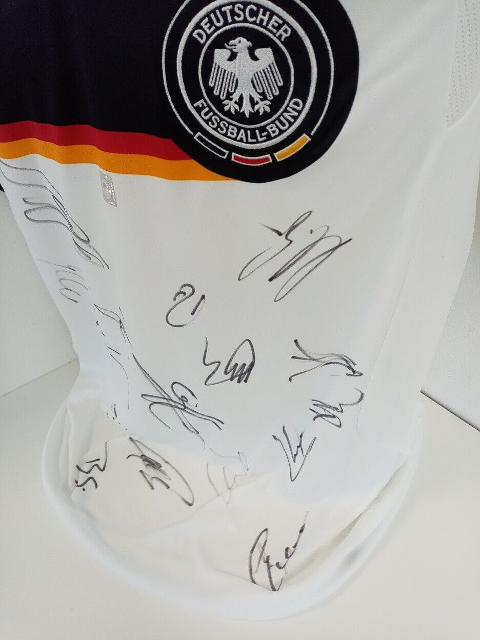 Deutschland Trikot EM 2008 Teamsigniert COA Autogramm Fußball DFB Adidas Neu L