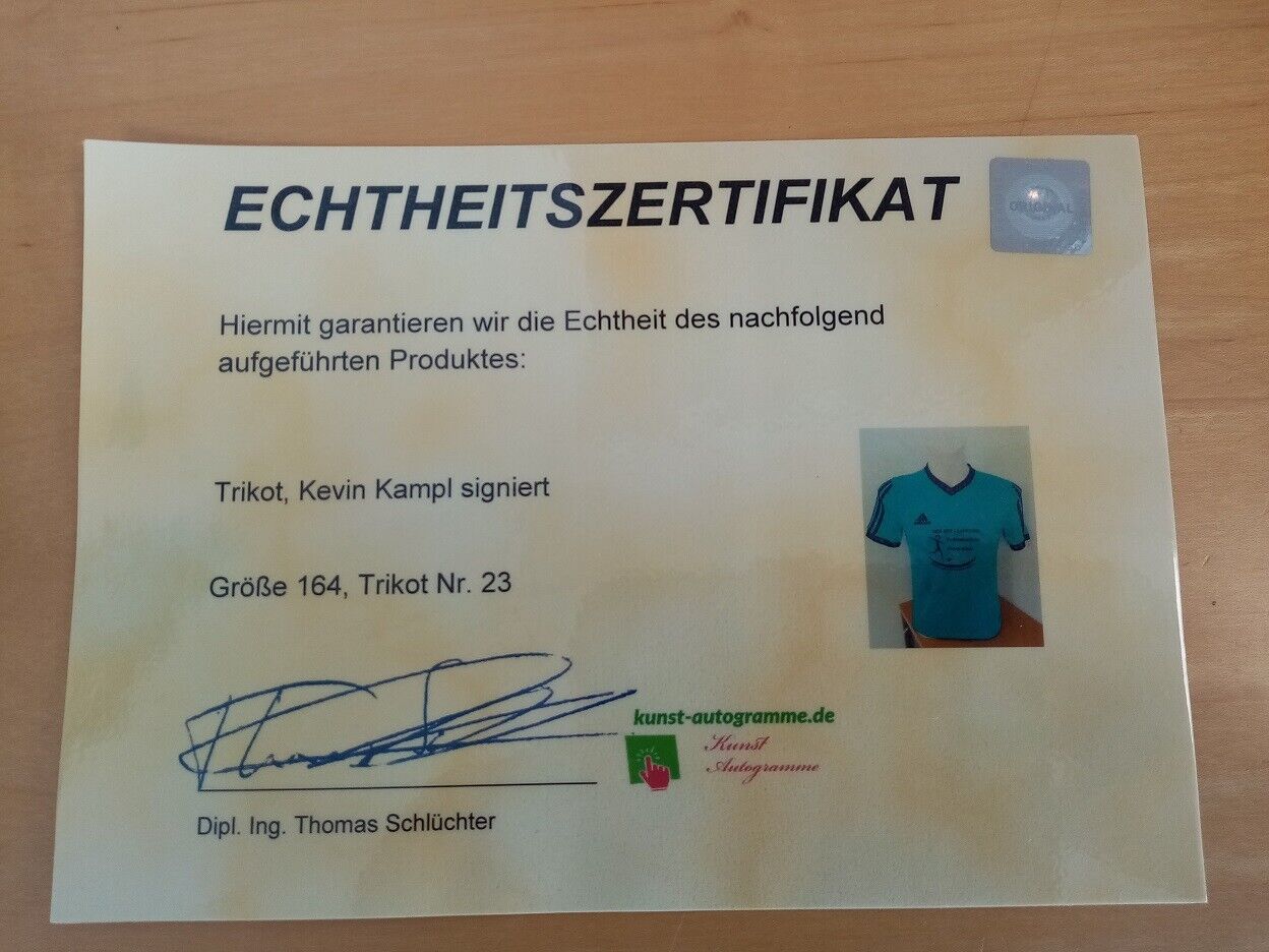 Frank Elser Football School Trikot Kampl Signed autograph football adidas 164