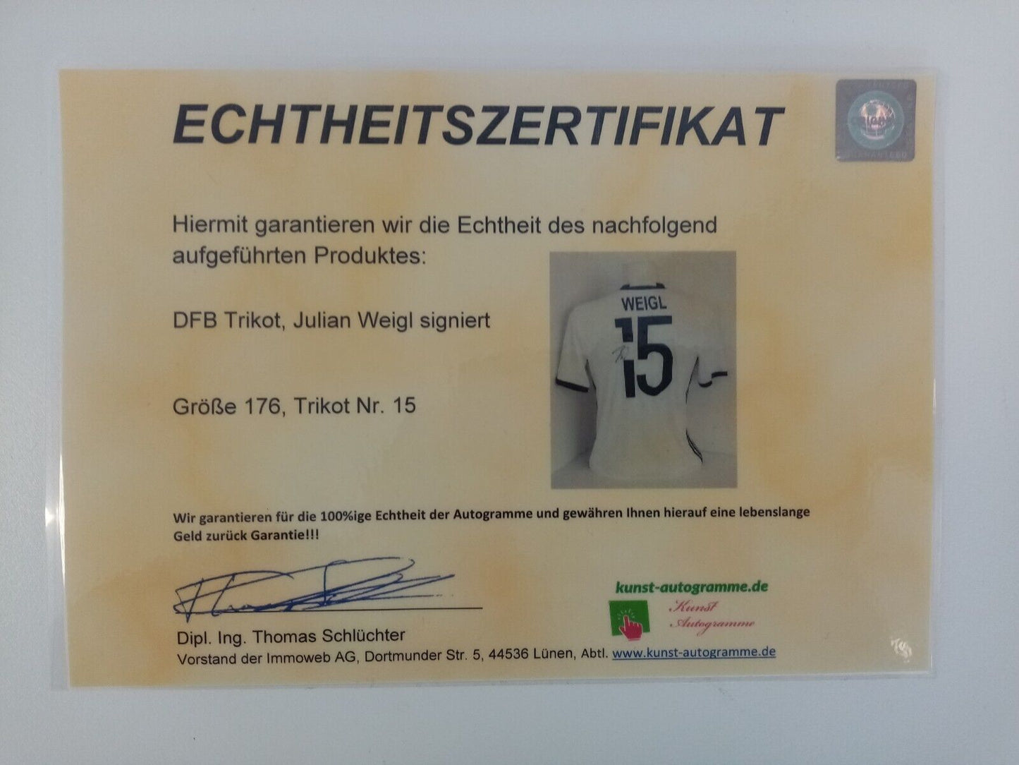 Germany jersey Weigl signed DFB world champion autograph football adidas 176