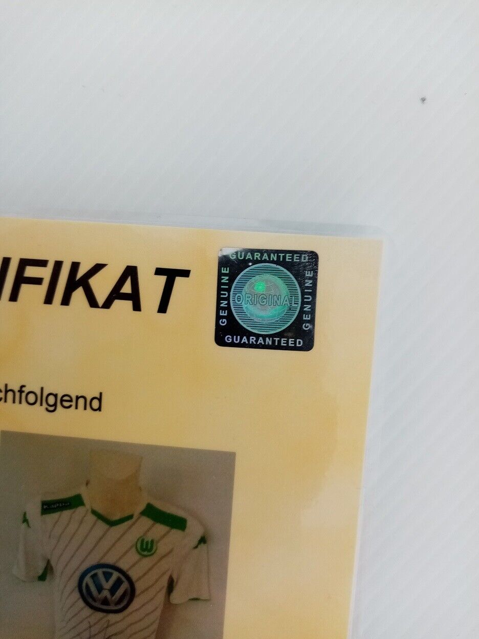 VfL Wolfsburg jersey Knoch signed wolves football bundesliga autograph kappa s