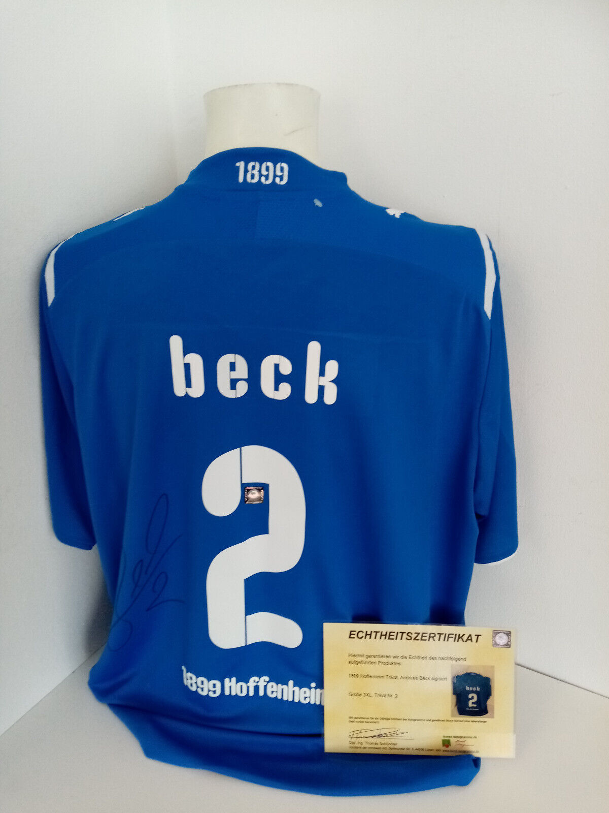 1899 Hoffenheim jersey Andreas Beck signed Bundesliga football new puma 3xl