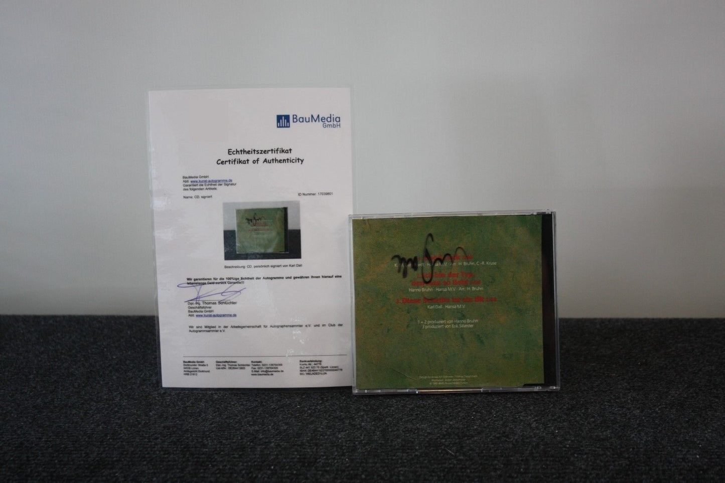 CD, Karl Dall Signed, Good Luck, Music, Autogram, Singing, Song, Television