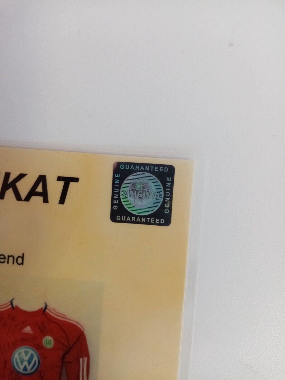 VfL Wolfsburg goalkeeper jersey 2013/2014 team signed adidas bundesliga wolves 152