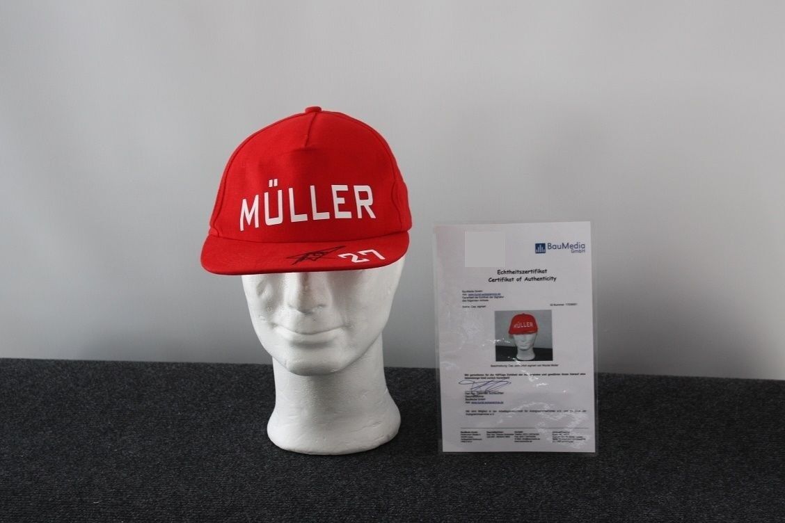 Cap, Nicolai Müller signed, Mainz 05, Hamburger SV, football, autograph, new