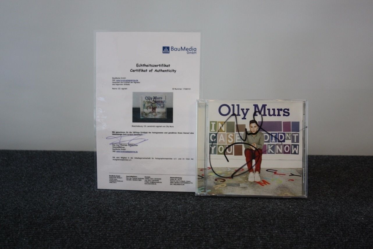 CD, Olly Murs signed, in Case Didnt You Know, Music, Autogram, Charts, Singer