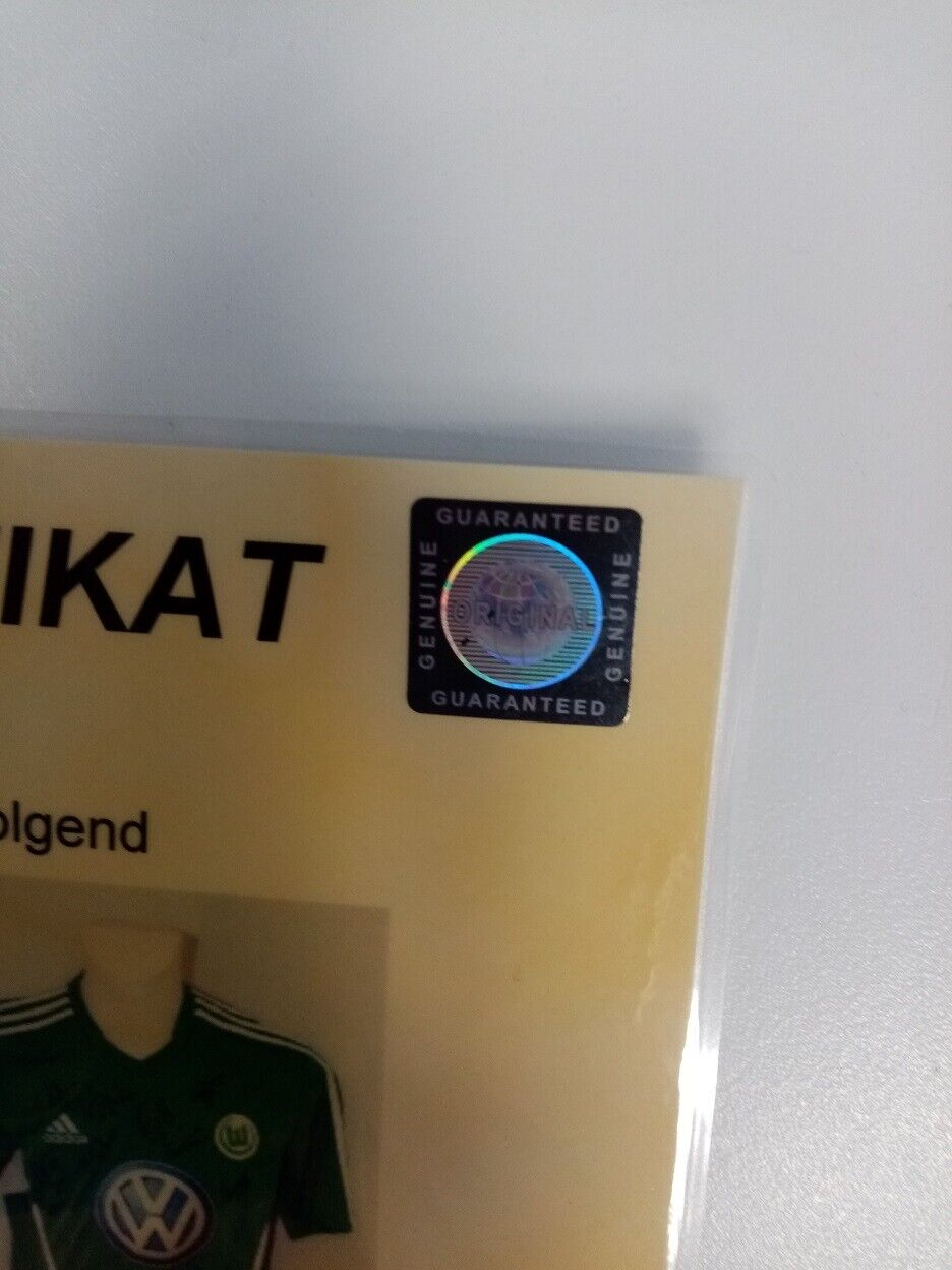 VFL Wolfsburg Trikot 2012/2013 Teamsigniert Wölfe Autogramm Adidas Bundesliga M