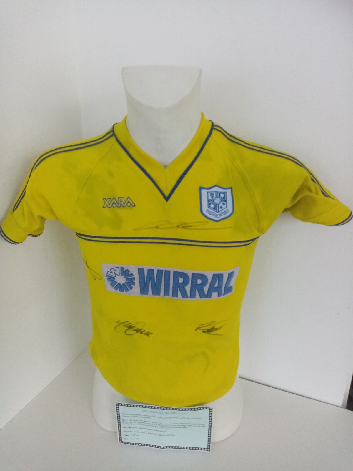 Tranmer Rovers jersey 03/04 signed England autograph football Xara Coa 140