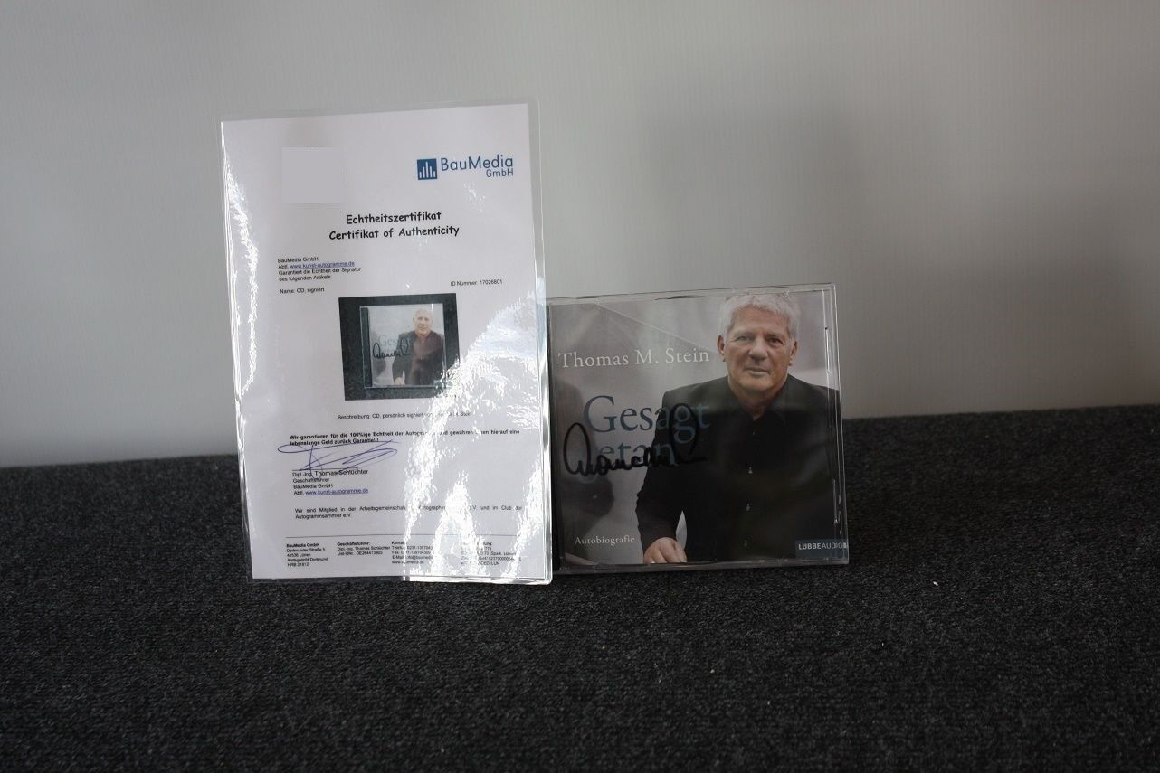 CD, Thomas M. Stein signed, said, music, audiobook, autograph, collect