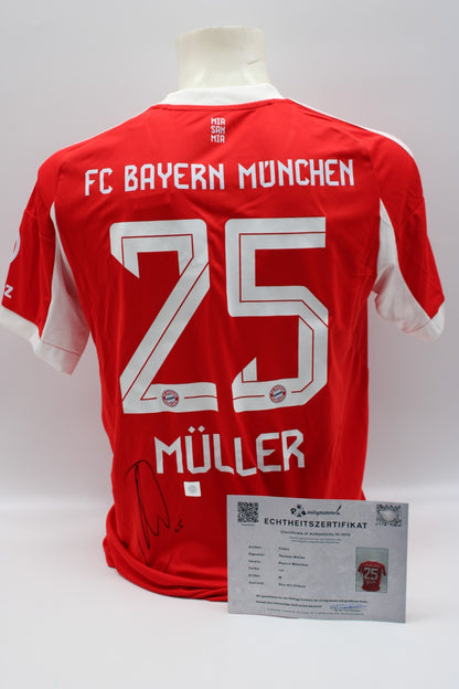 Bayern München Trikot Thomas Müller signiert Autogramm zertifiziert M