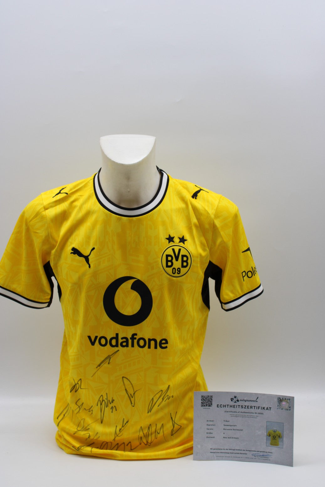 Borussia Dortmund 2026/2027 Trikot Teamsigniert Autogramm zertifiziert S